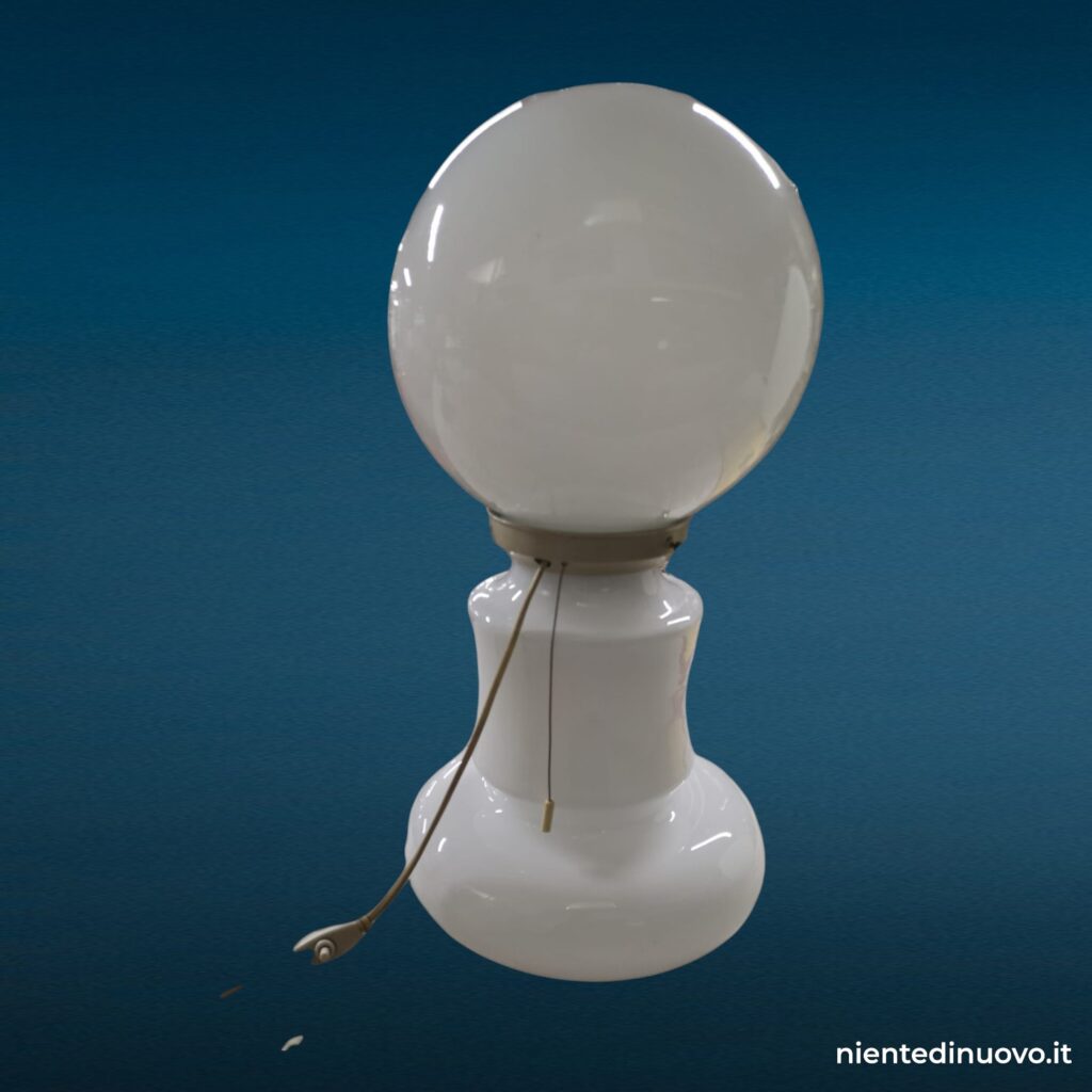 Lampada da tavolo Mazzega in vetro di Murano a birillo, anni '60