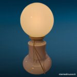 Lampada da tavolo Mazzega in vetro di Murano a birillo, anni '60