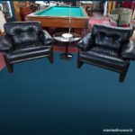 40152 Poltrona Coronado Tobia Scarpa per B&B Italia - vintage, riverniciata nera (coppia disponibile)