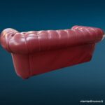 40216_4 Divano club Chesterfield 2 posti in pelle vinaccia vintage