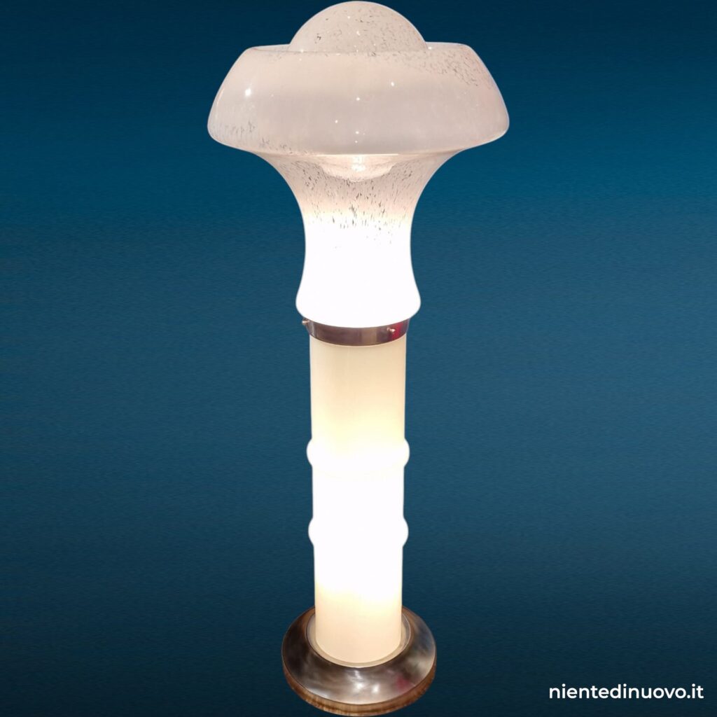 Lampada a birillo in vetro di Murano vintage
