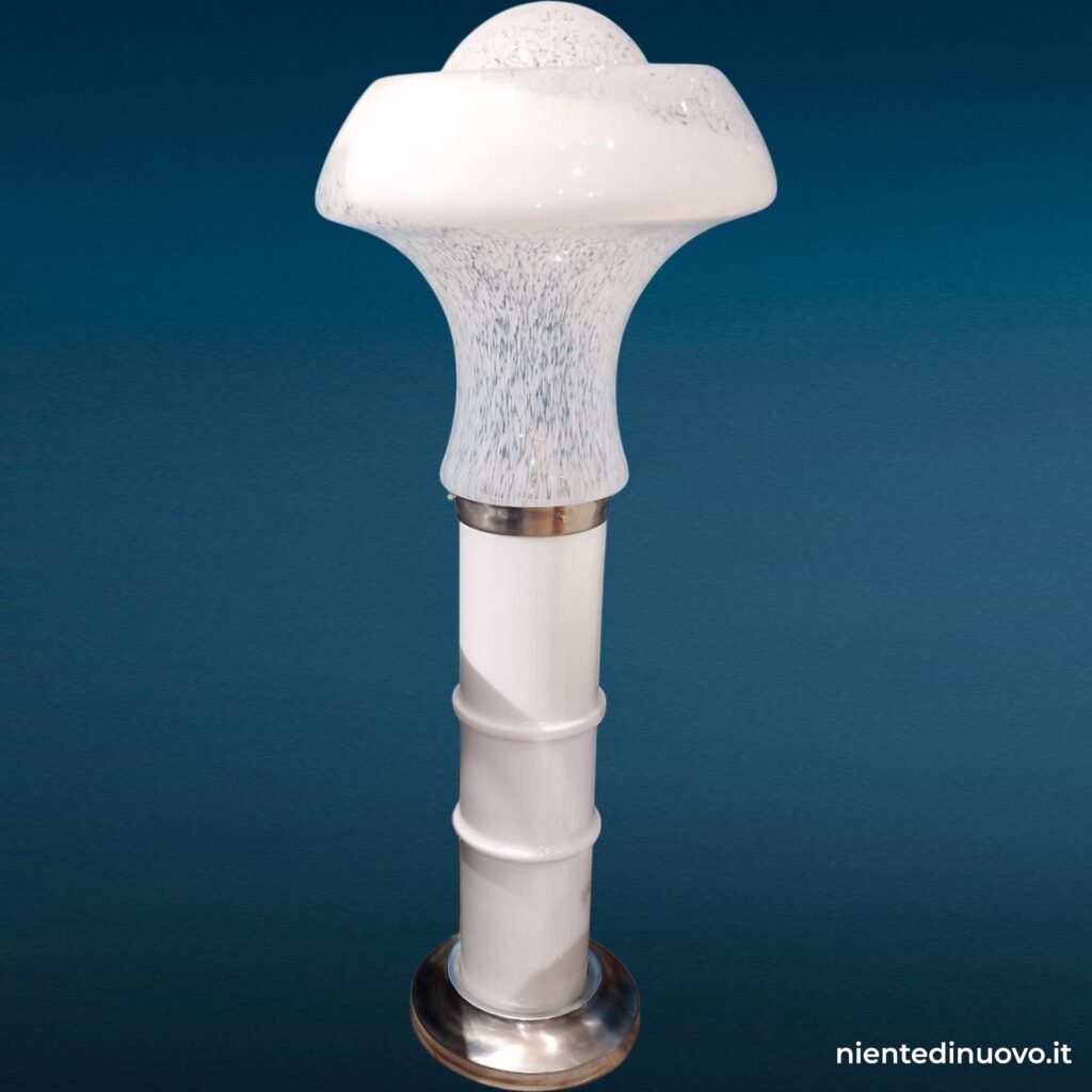 Lampada a birillo in vetro di Murano vintage