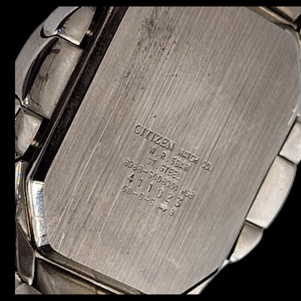 Orologio da uomo Citizen vintage con doppio quadrante e cinturino in acciaio