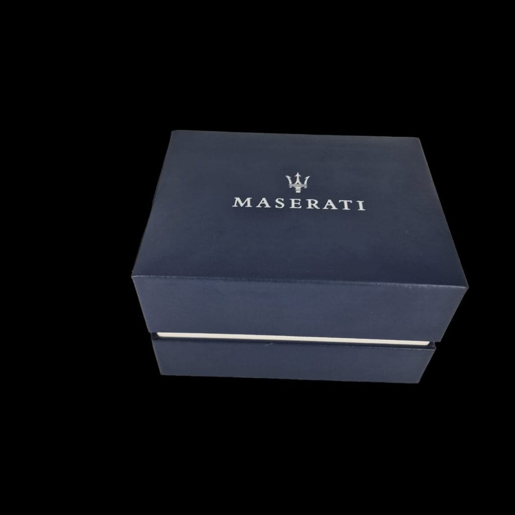 Orologio da uomo Maserati al quarzo con cinturino in acciaio e scatola originale