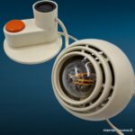 40354_2 Lampada da tavolo vintage Osram Concentra Agilo T 40, modello 42601 (1970)