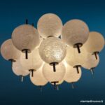 Lampadario Raak anni 60/70 con 28 sfere in vetro