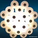 Lampadario Raak anni 60/70 con 28 sfere in vetro