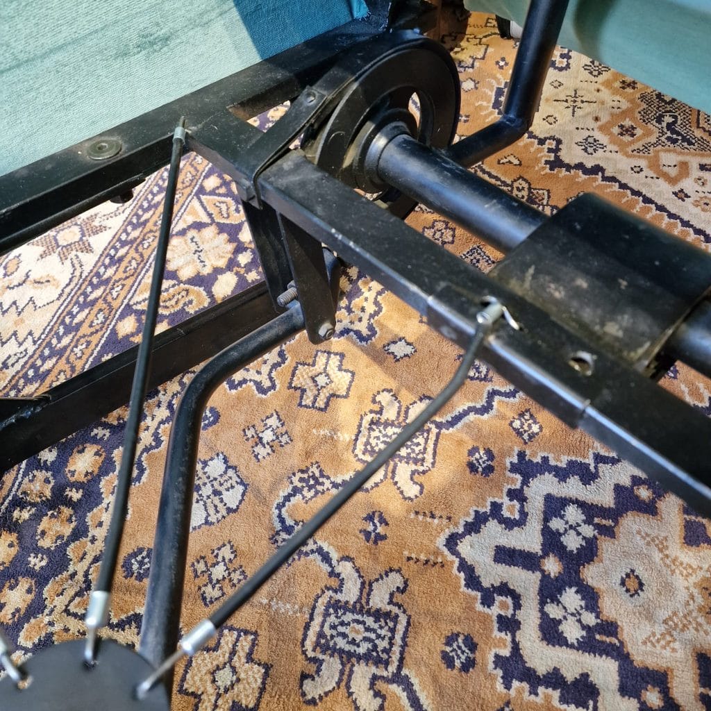 poltrona vintage recliner anni '50 in velluto verde Brevetti Degli-Esposti