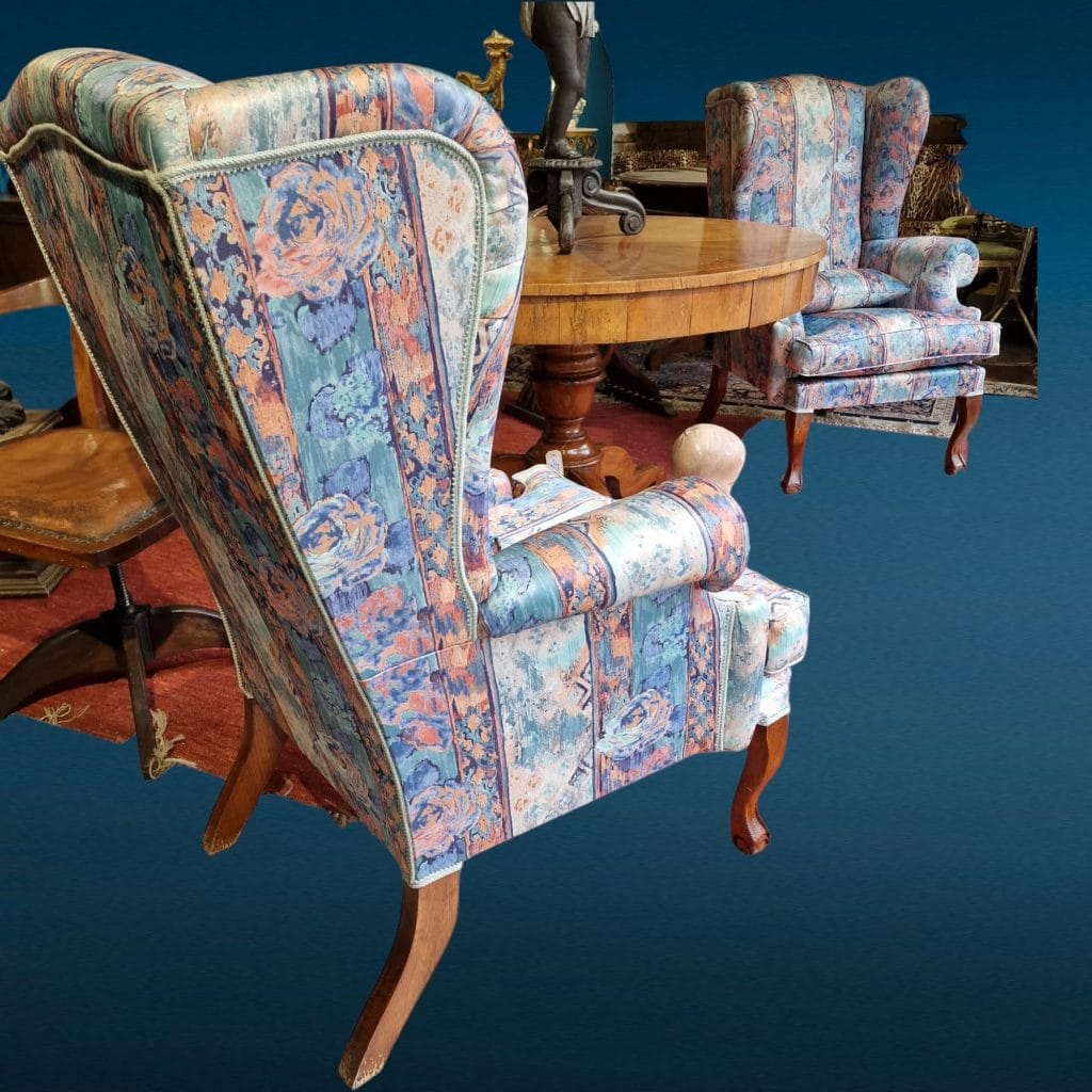 Poltrona imbottita vintage anni ’60 con tessuto di alta qualità e design elegante