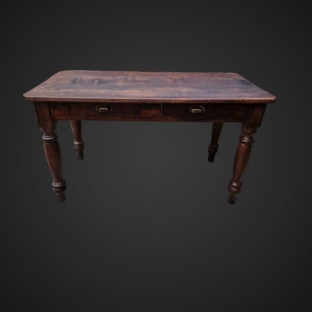 Tavolo in legno 800 rustico con gambe tornite
