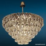 Lampadario vintage in cristallo Kinkeldey