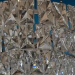 Lampadario vintage in cristallo Kinkeldey