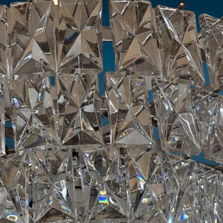 Lampadario vintage in cristallo Kinkeldey