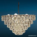 Lampadario vintage in cristallo Kinkeldey