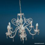 04601_3 Lampadario cristallo a sei luci stile veneziano