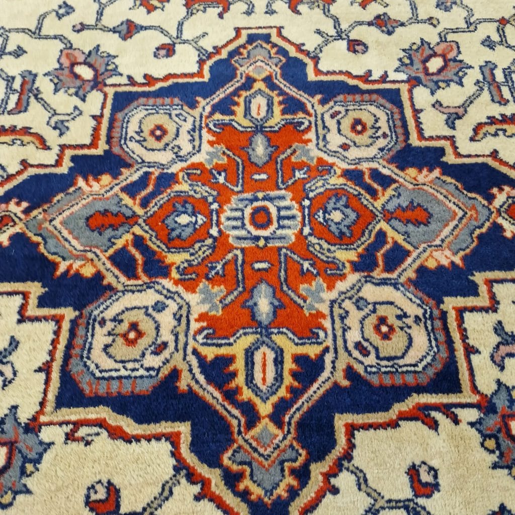 Tappeto in lana bulgaro annodato a mano stile Tabriz con certificato