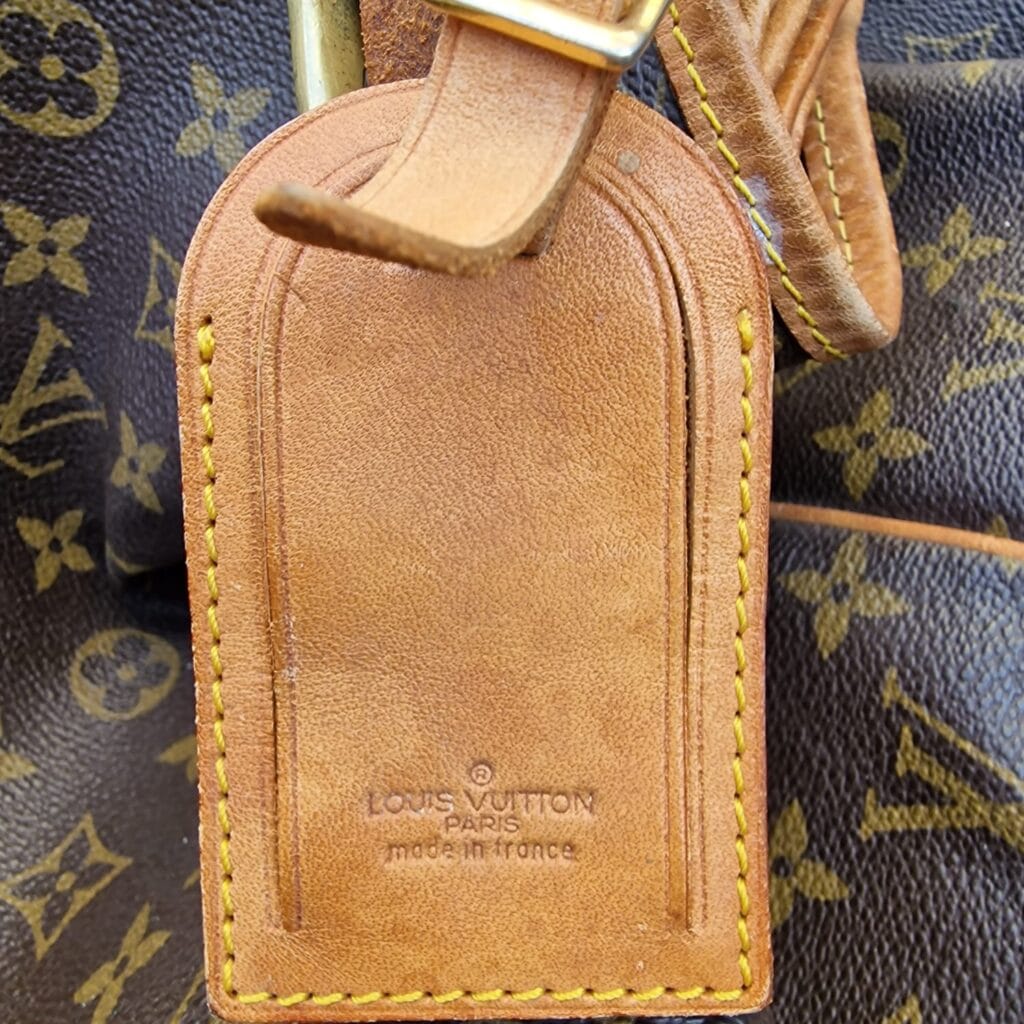 sacca da vela originale Louis Vuitton anni '80 in tela monogramma