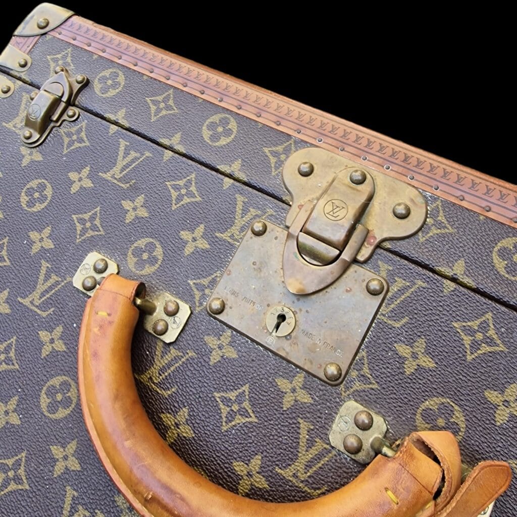 Valigia originale Louis Vuitton anni '80 in tela monogramma