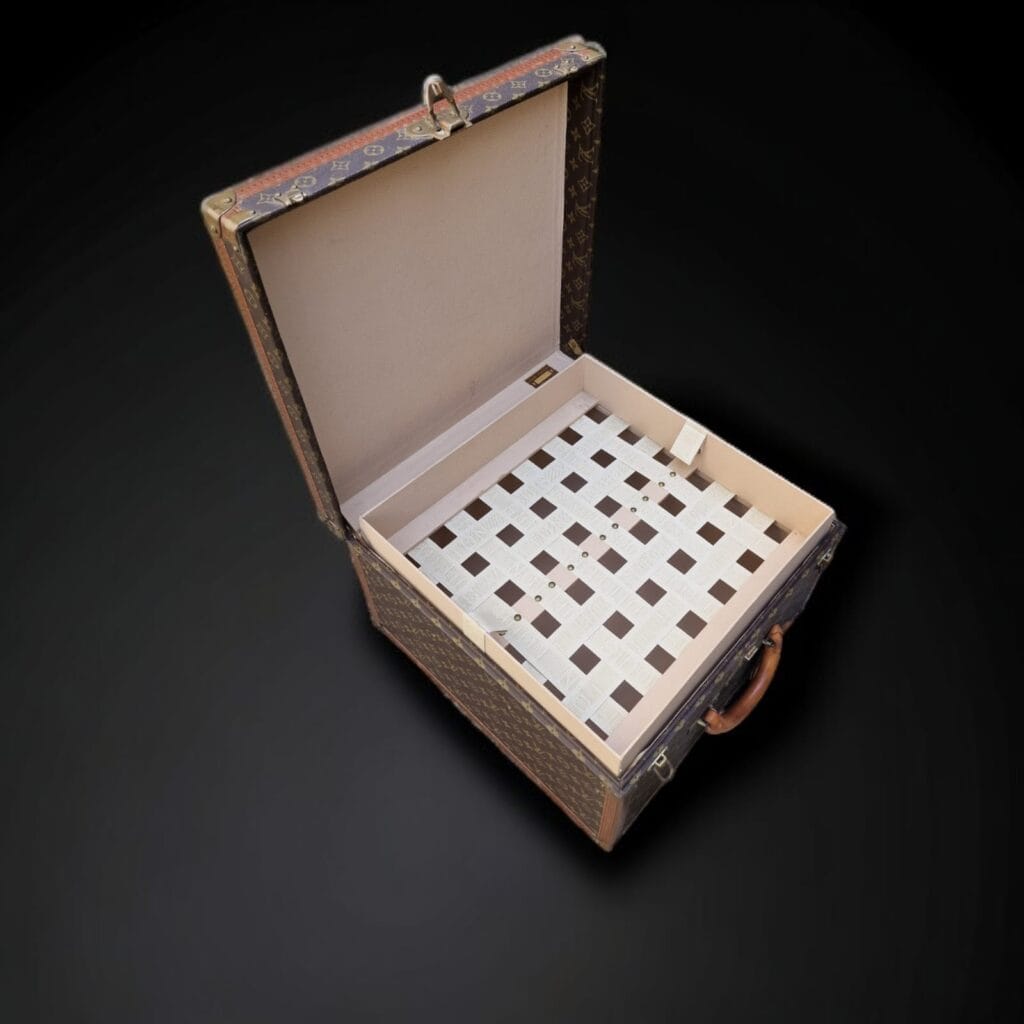 Valigia originale Louis Vuitton anni '80 in tela monogramma