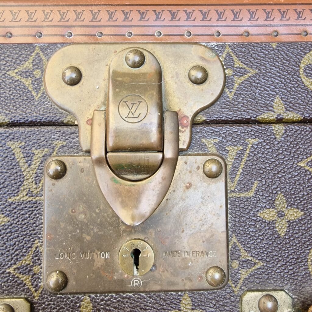 Valigia originale Louis Vuitton anni '80 in tela monogramma