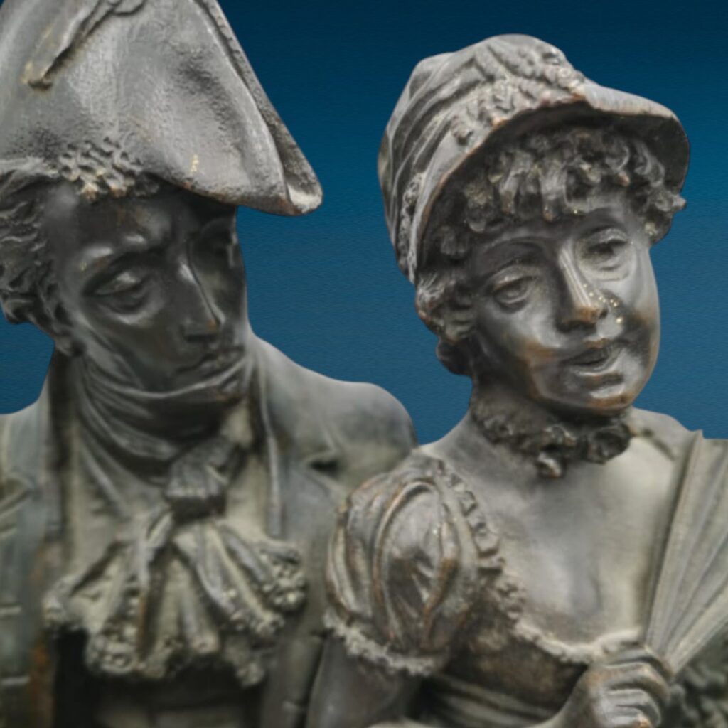 Scultura in bronzo A. Pandiani Milano con patina originale