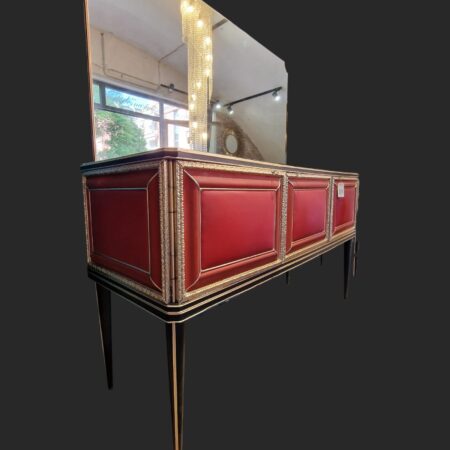 Credenza vintage 3 ante con specchio di Umberto Mascagni anni '50