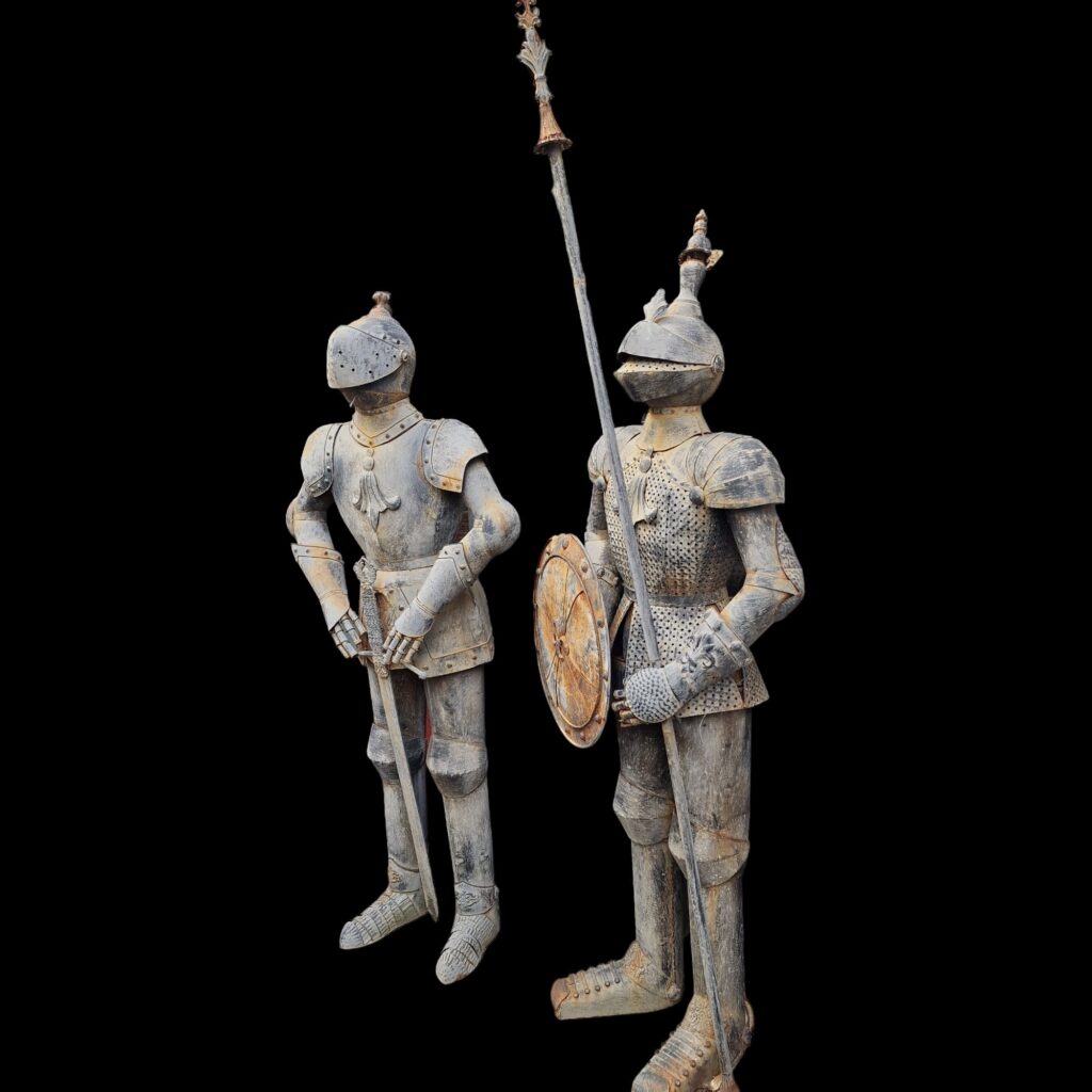 armature medievali a grandezza naturale