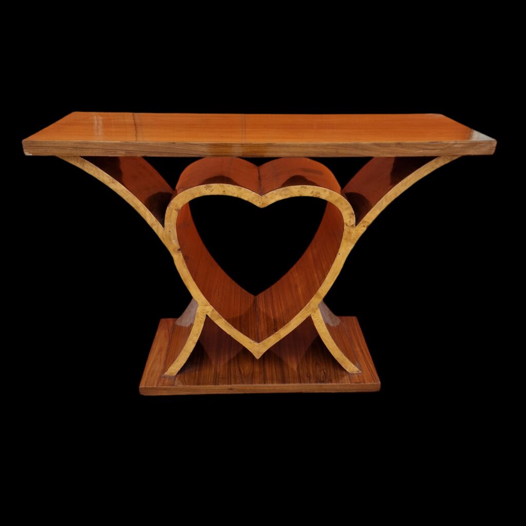 Consolle Cuore Deco’ in stile Art Deco