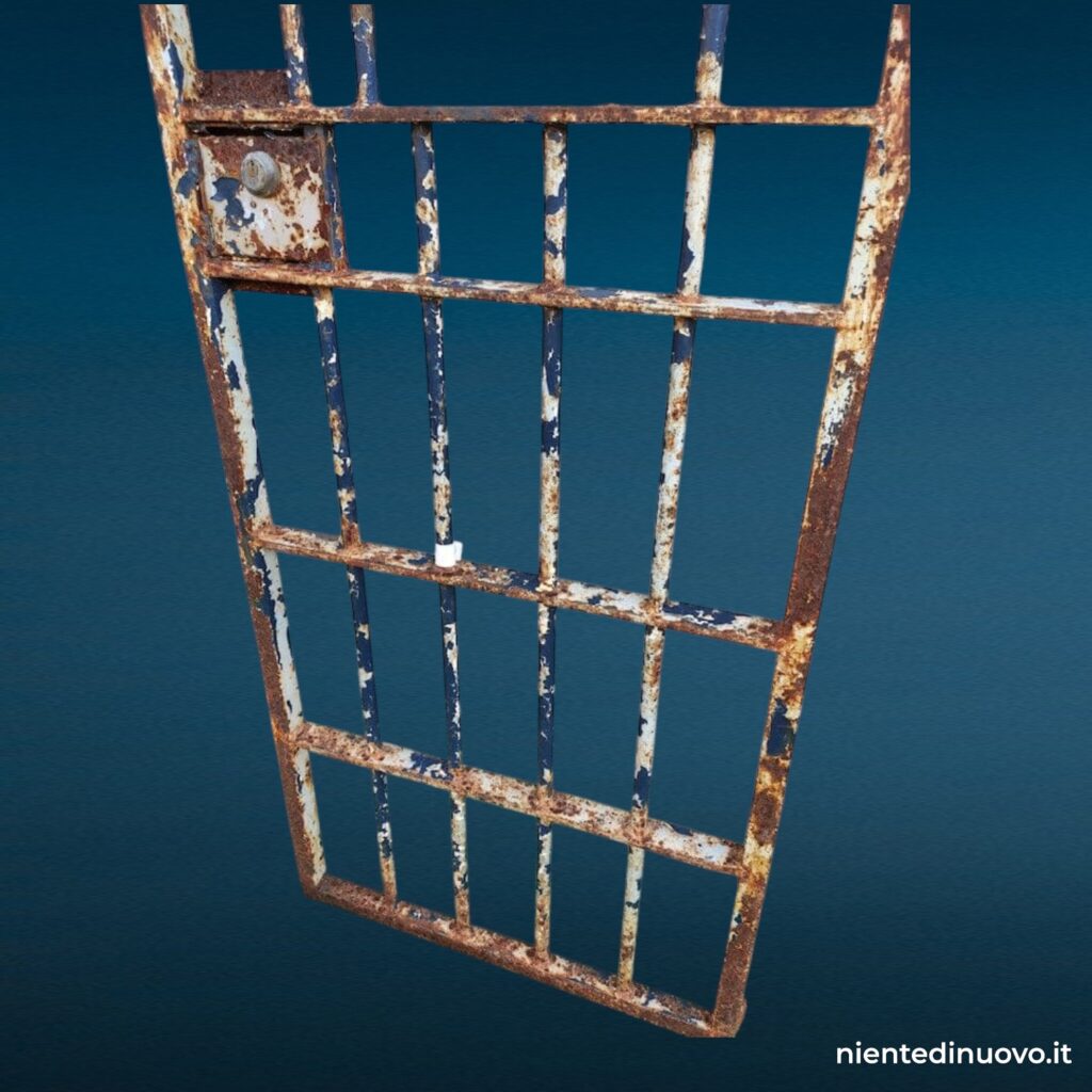 Cancello in ferro vintage - porta di cella