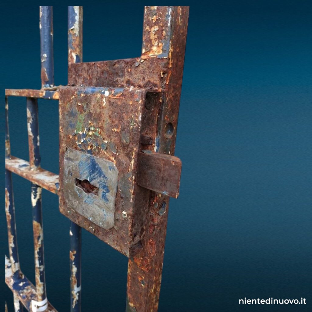 Cancello in ferro vintage - porta di cella