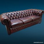 40871_1 Divano Chesterfield tre posti in pelle - Winchester