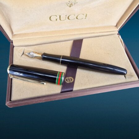 Penna stilografica vintage originale Gucci con scatola