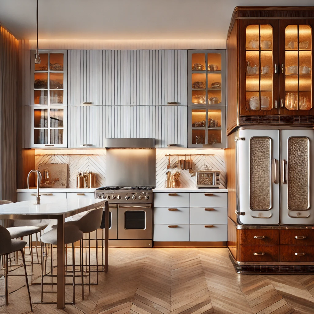 cucina con dispensa vintage