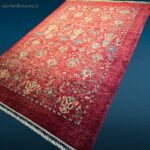 Tappeto nuovo Super Kazak in lana pregiata, annodato a mano con frange colorate