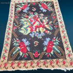 Tappeto Kilim Karabak originale, tessuto a mano, robusto e durevole – dimensioni 155x215 cm