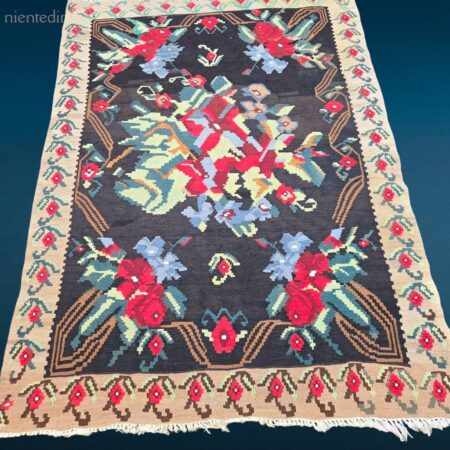 Tappeto Kilim Karabak originale, tessuto a mano, robusto e durevole – dimensioni 155x215 cm