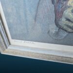 quadro ritratto Gino Bartali di Dino Decca numerato