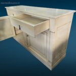 Madia provenzale laccata in legno con 2 ante e 2 cassetti originali francesi
