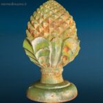 PIGNA per colonna in ghisa decorativa e robusta, ideale per cancelli o giardini