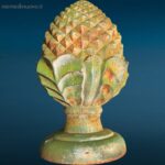 PIGNA per colonna in ghisa decorativa e robusta, ideale per cancelli o giardini
