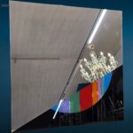 Specchio design Morphos Carmi originale Acerbis con etichetta autentica
