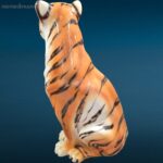 Tigre in ceramica di Bassano dipinta a mano in ottime condizioni