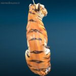 Tigre in ceramica di Bassano dipinta a mano in ottime condizioni
