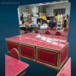sala vintage completa Umberto Mascagni anni ’50 con tavolo, sedie e credenze originali