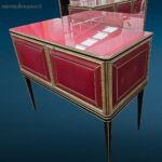 sala vintage completa Umberto Mascagni anni ’50 con tavolo, sedie e credenze originali