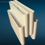 portariviste Kartell Giotto Stoppino bianco in eccellenti condizioni