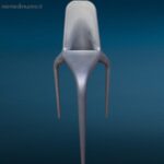 sgabello design Nono per interni ed esterni, resistente ai raggi UV