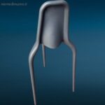 sgabello design Nono per interni ed esterni, resistente ai raggi UV