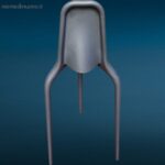 sgabello design Nono per interni ed esterni, resistente ai raggi UV