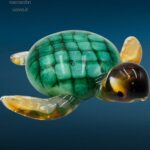 04523_3.jpg Scultura in vetro raffigurante tartaruga marina artigianale